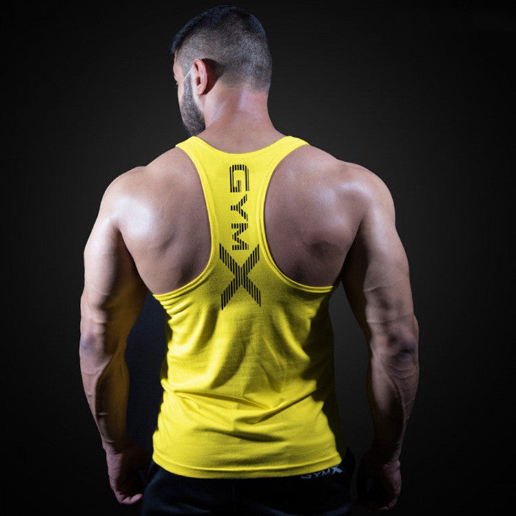 Men's Loose Fit Backless Breathable Fitness Vest