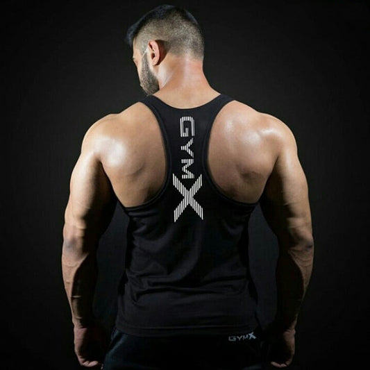 Men's Loose Fit Backless Breathable Fitness Vest
