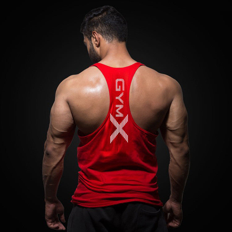Men's Loose Fit Backless Breathable Fitness Vest