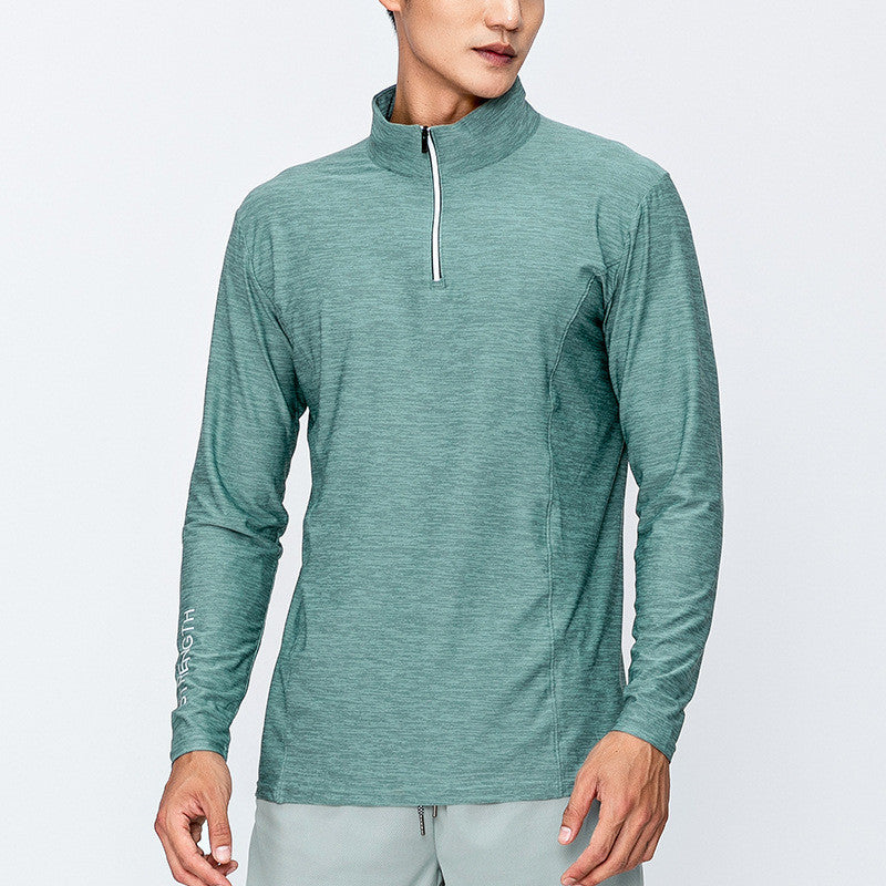 Men's Quick-drying Long-sleeved 1/4 Zip T-Shirt