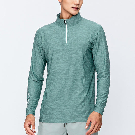 Men's Quick-drying Long-sleeved 1/4 Zip T-Shirt