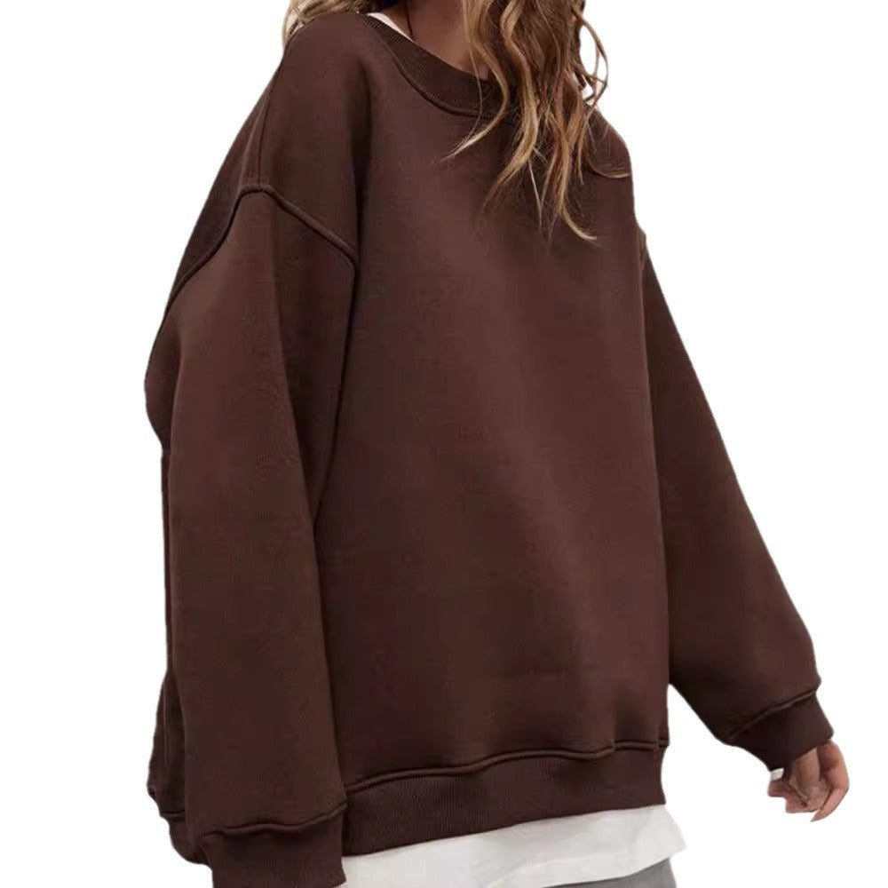Women's Relaxed Fit Crew Neck Sweatshirt