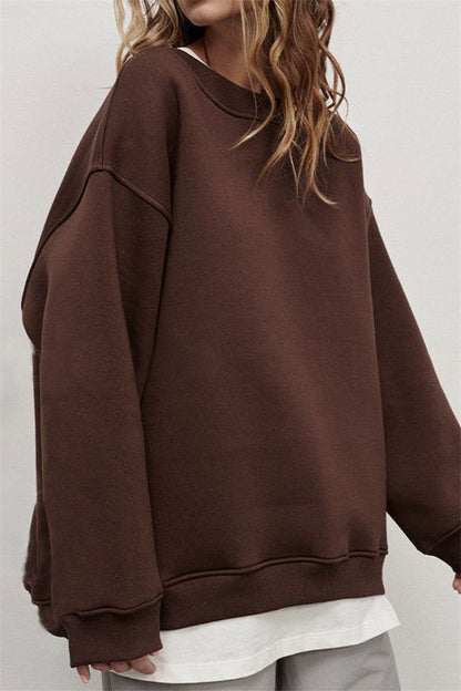 Women's Relaxed Fit Crew Neck Sweatshirt
