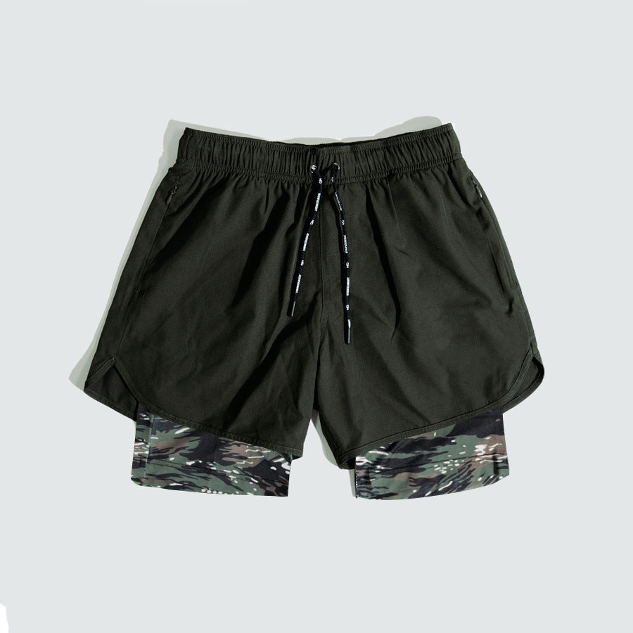 Men's Double Layer Gym Shorts