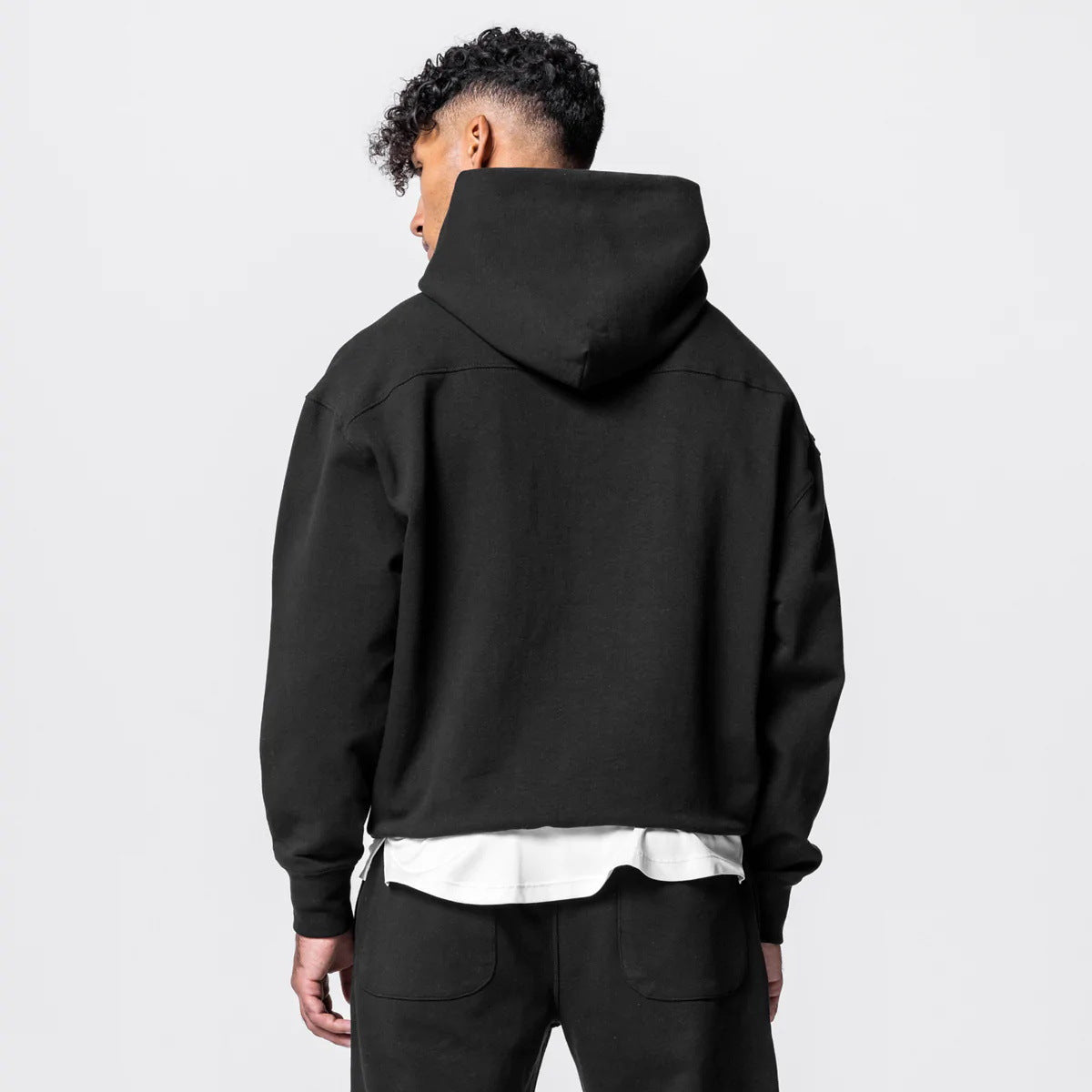 Men's Cotton Pullover Hoodie & Joggers Set