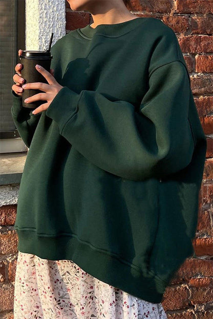 Women's Relaxed Fit Crew Neck Sweatshirt