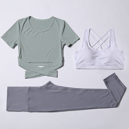 Women's Three-Piece Gym Set