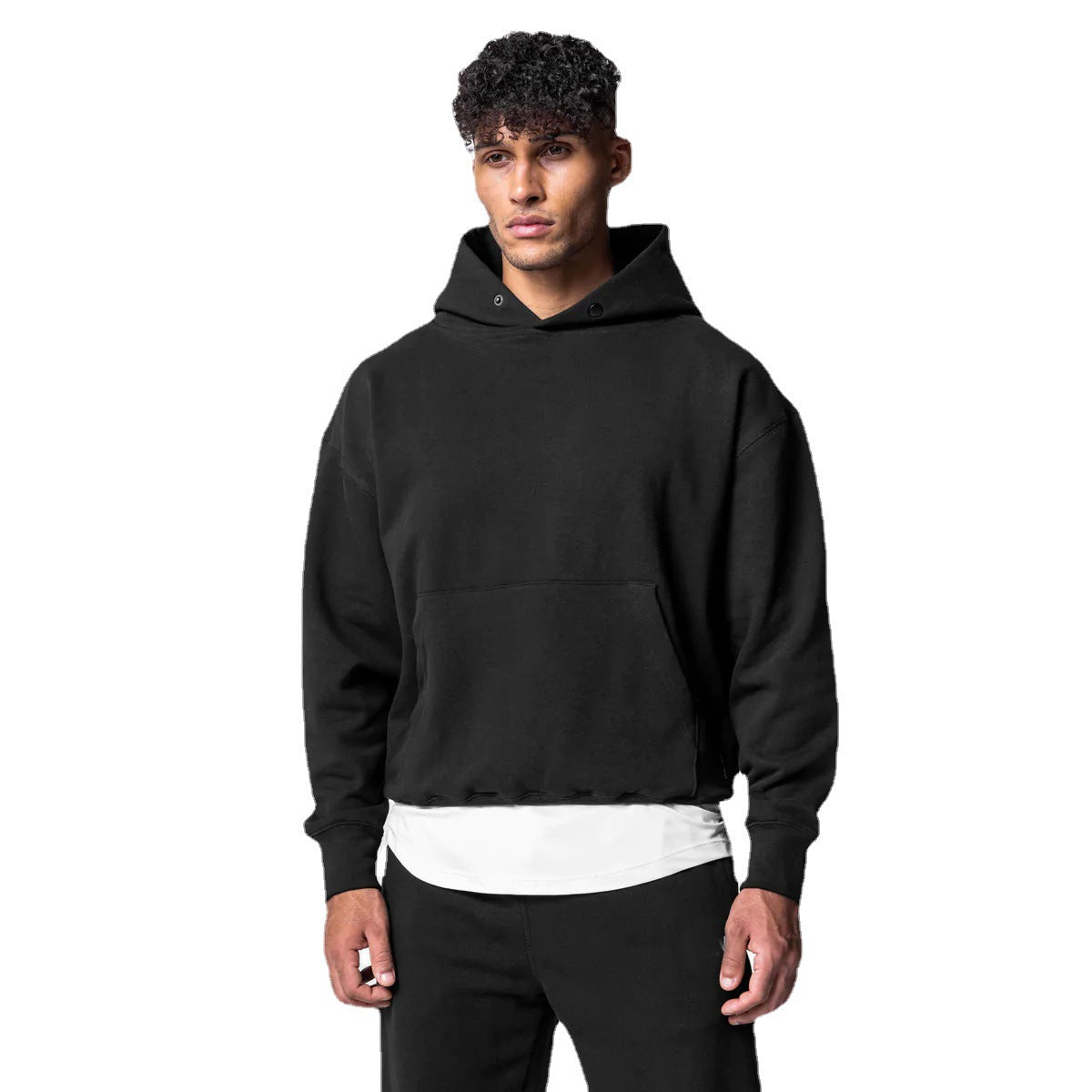 Men's Cotton Pullover Hoodie & Joggers Set