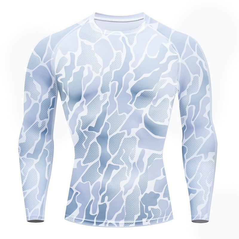 Men's Compression Camo Print Long Sleeve