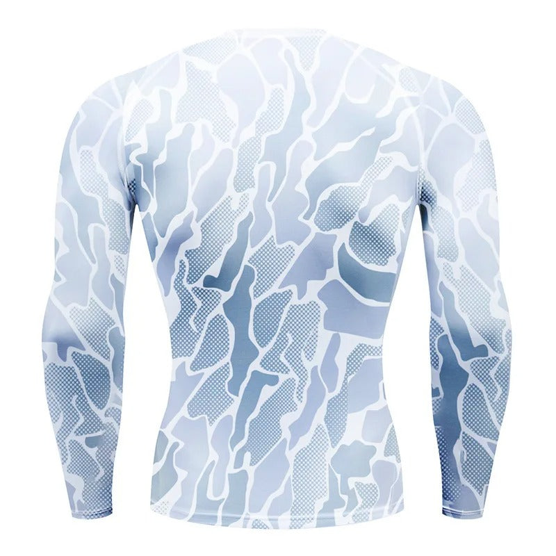 Men's Compression Camo Print Long Sleeve