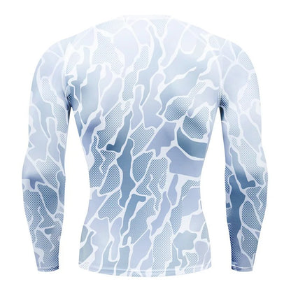 Men's Compression Camo Print Long Sleeve