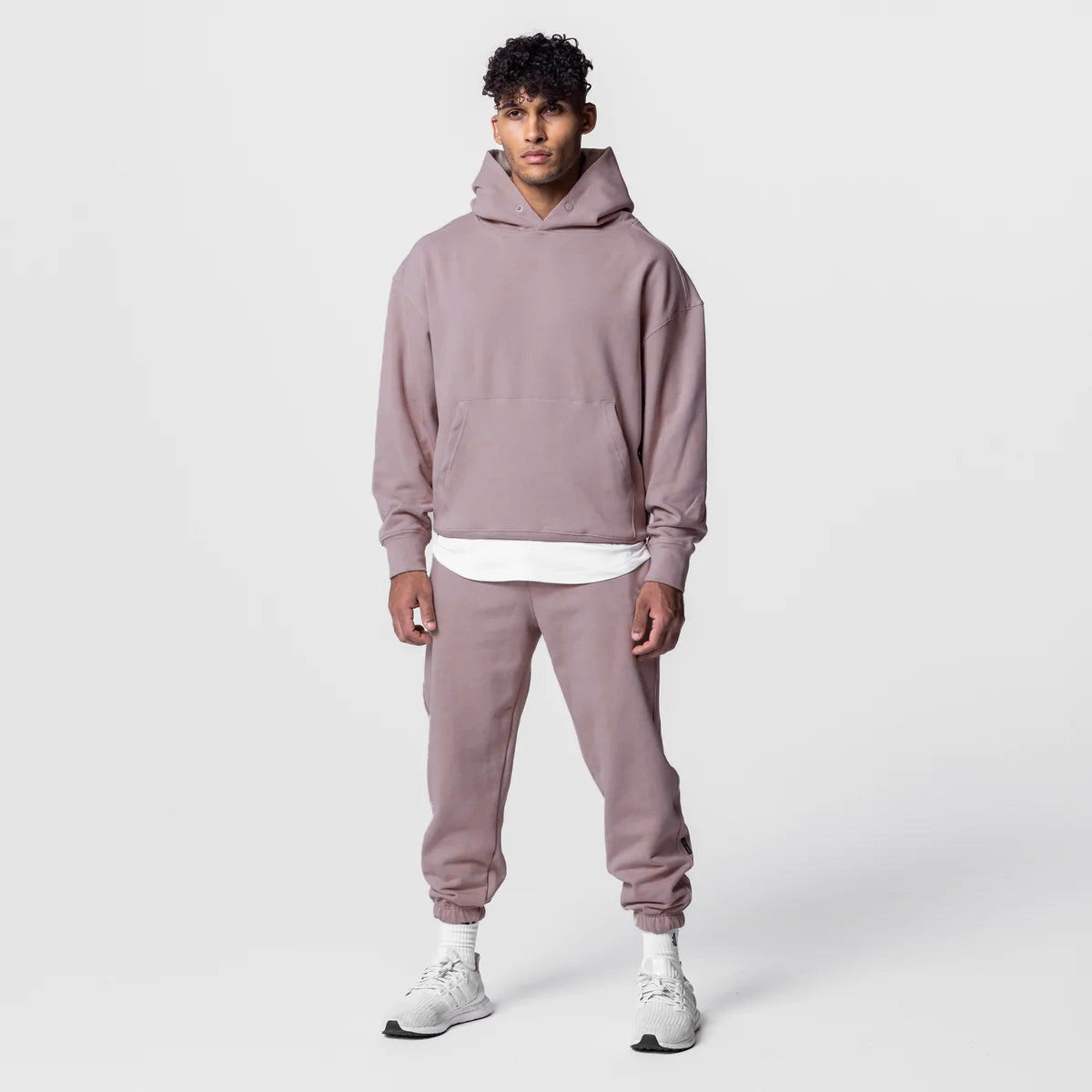 Men's Cotton Pullover Hoodie & Joggers Set