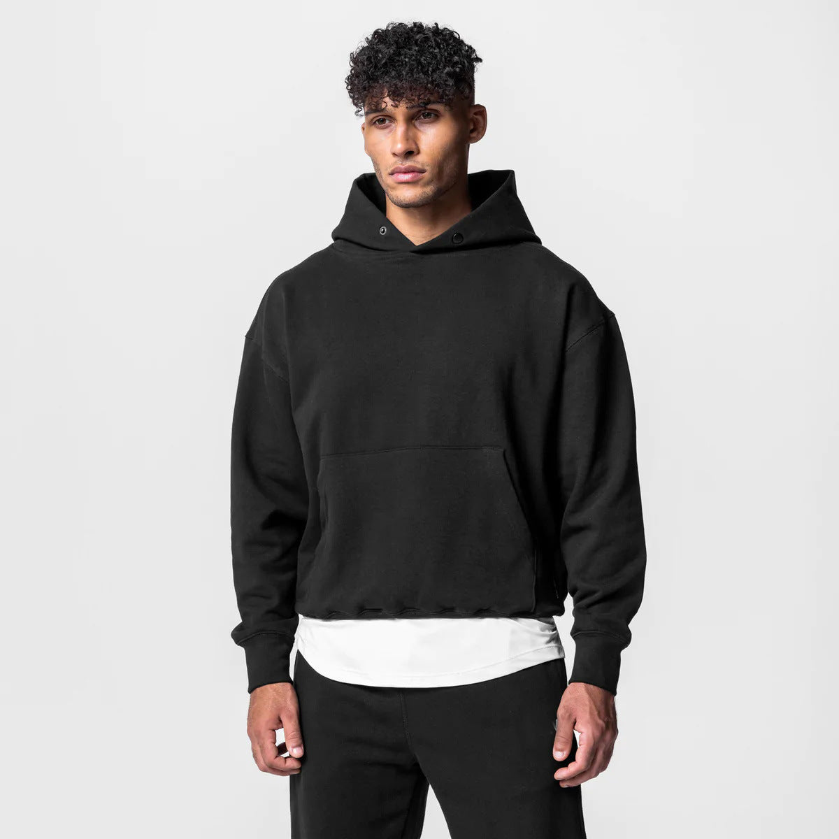 Men's Cotton Pullover Hoodie & Joggers Set