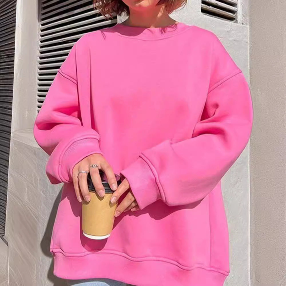 Women's Relaxed Fit Crew Neck Sweatshirt