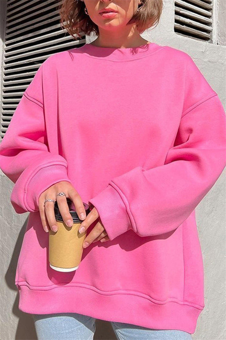 Women's Relaxed Fit Crew Neck Sweatshirt