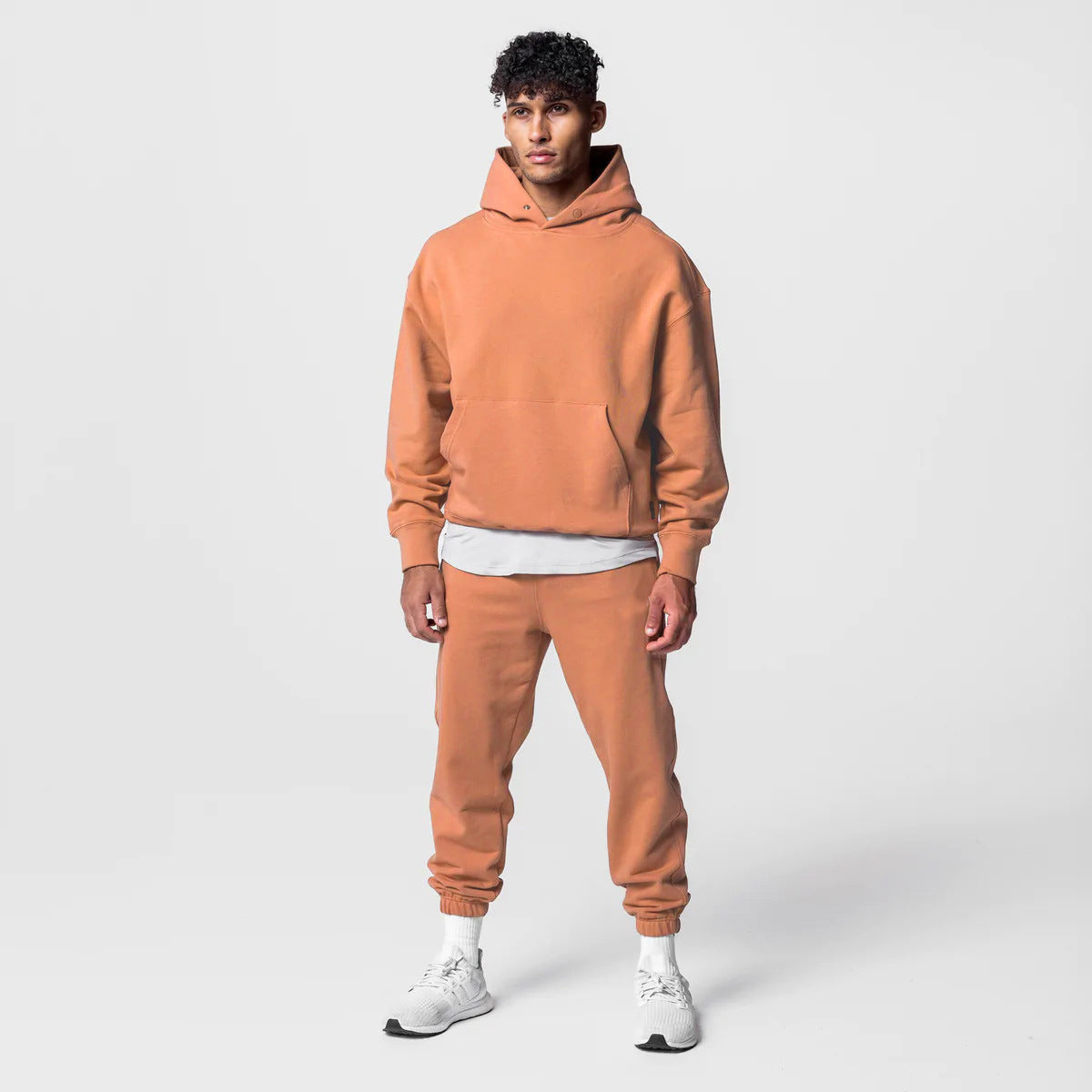 Men's Cotton Pullover Hoodie & Joggers Set