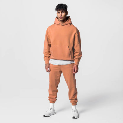 Men's Cotton Pullover Hoodie & Joggers Set