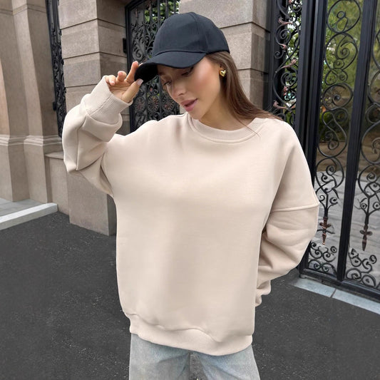 Women's Dropped Shoulder Crewneck Sweatshirt