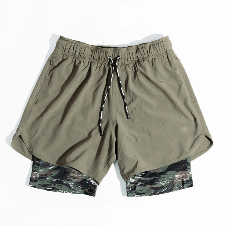 Men's Double Layer Gym Shorts