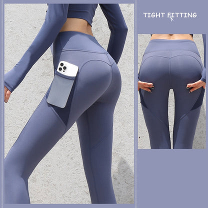 Women's Seamless Leggings with Pocket
