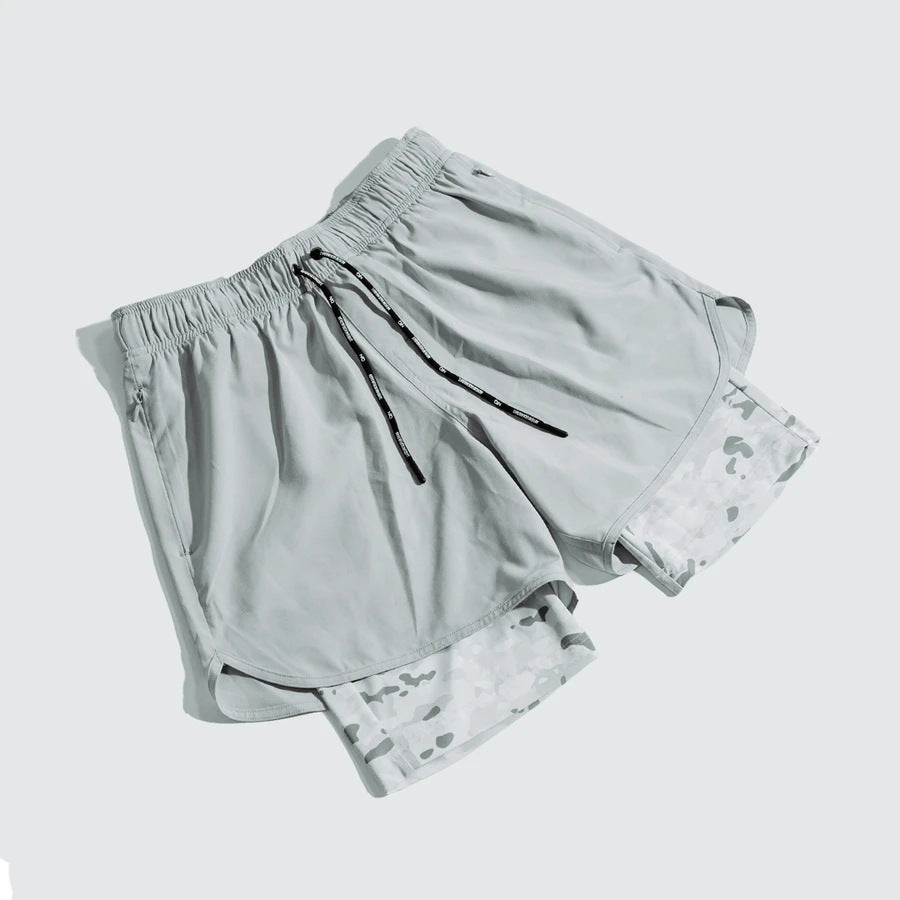 Men's Double Layer Gym Shorts