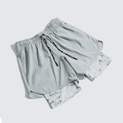 Men's Double Layer Gym Shorts