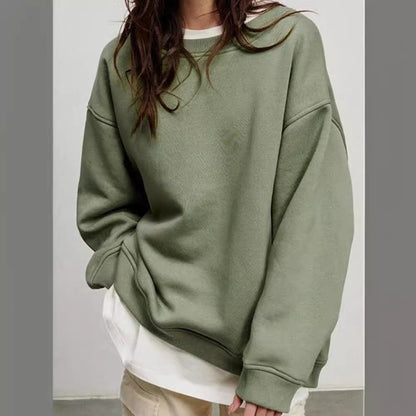 Women's Relaxed Fit Crew Neck Sweatshirt
