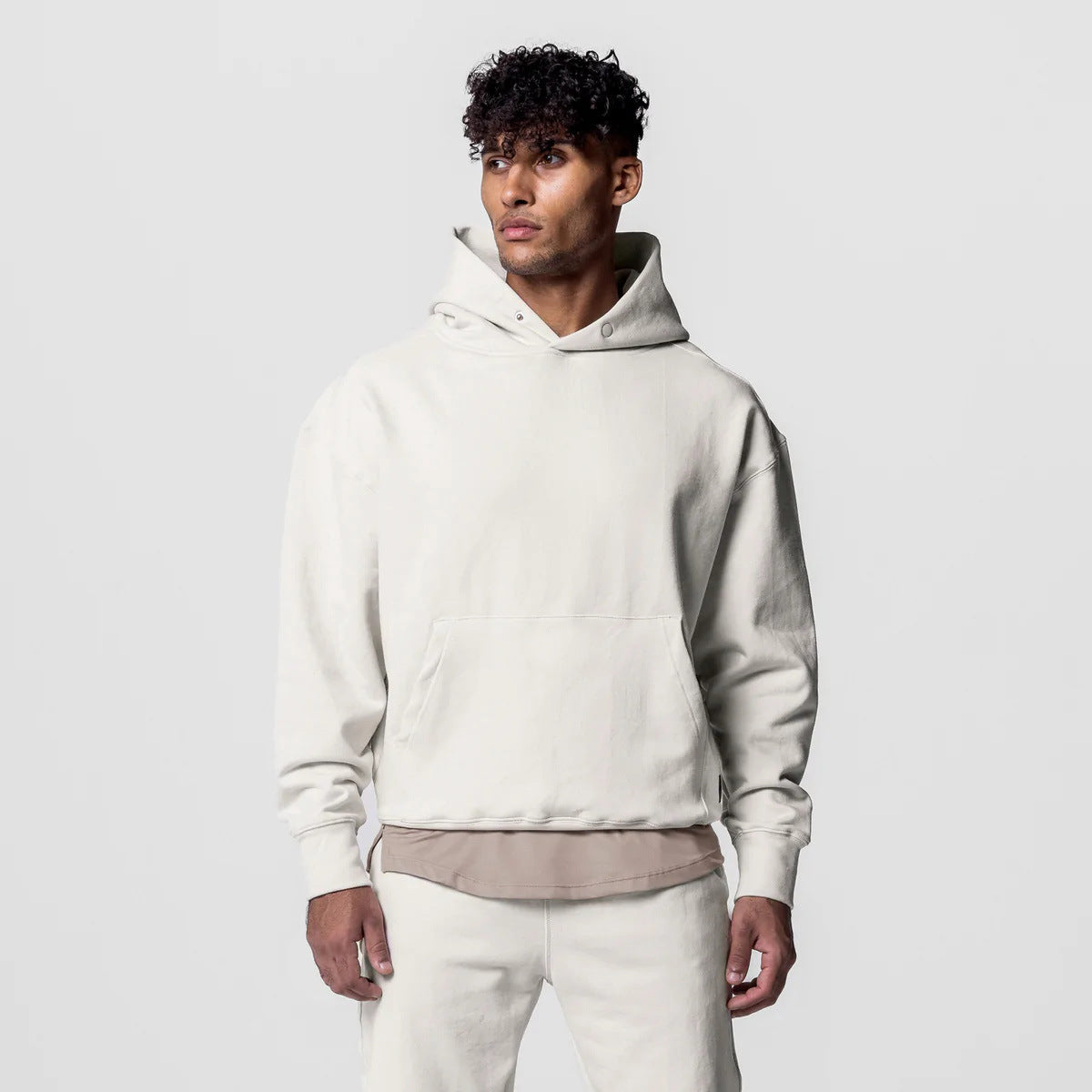 Men's Cotton Pullover Hoodie & Joggers Set