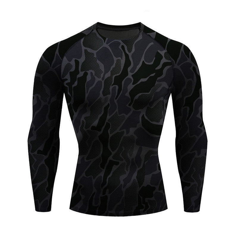 Men's Compression Camo Print Long Sleeve