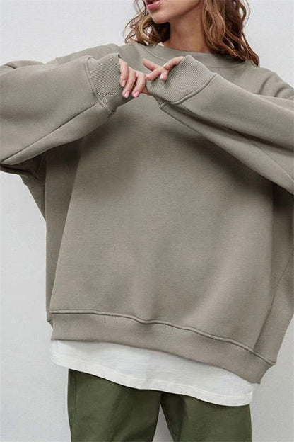 Women's Relaxed Fit Crew Neck Sweatshirt