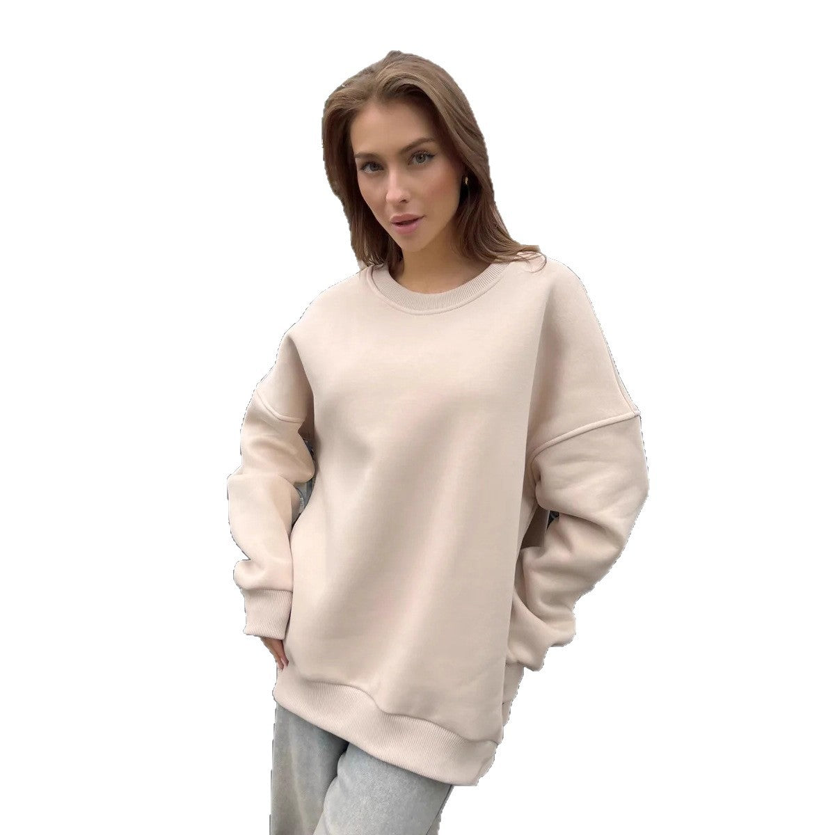 Women's Dropped Shoulder Crewneck Sweatshirt