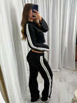 Women's Joggers and Cropped Hoodie Set