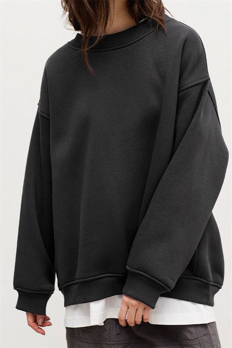 Women's Relaxed Fit Crew Neck Sweatshirt