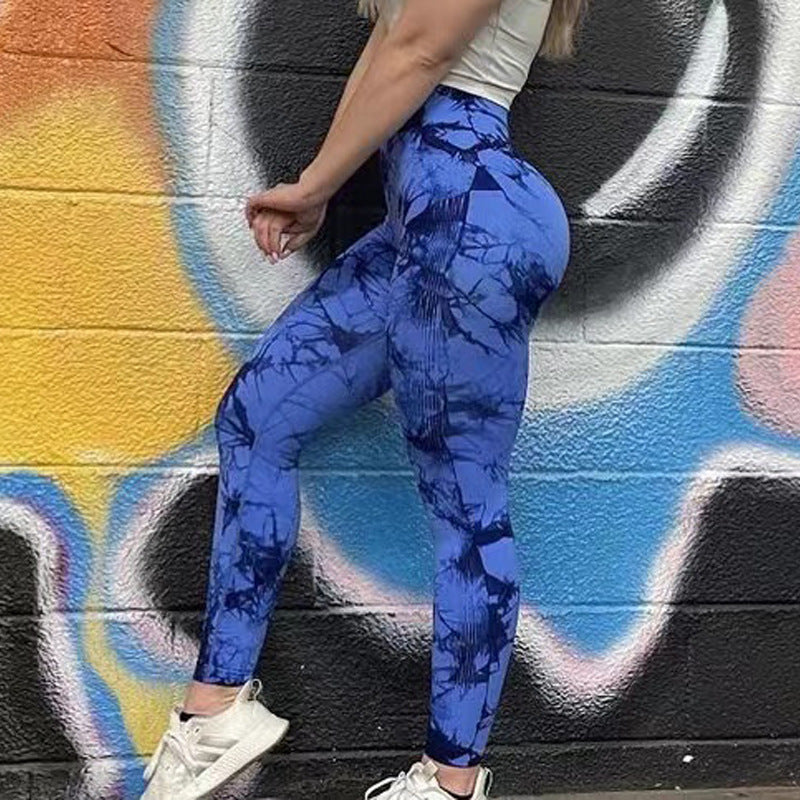 Women's Tie Dye Push Up Leggings