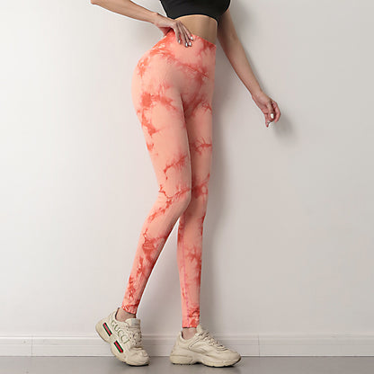 Women's Tie Dye Push Up Leggings