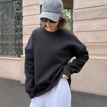 Women's Dropped Shoulder Crewneck Sweatshirt