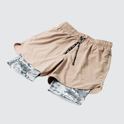 Men's Double Layer Gym Shorts