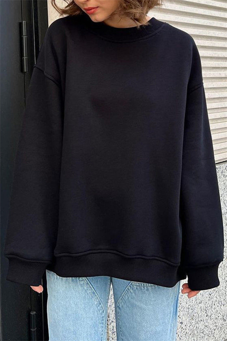 Women's Relaxed Fit Crew Neck Sweatshirt