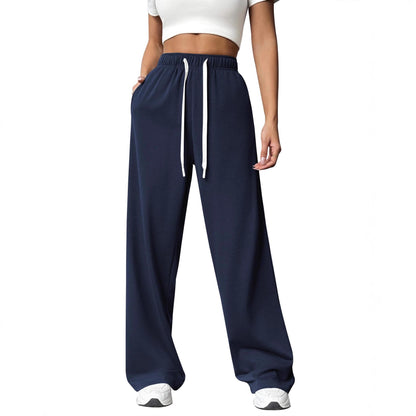 Women's Fleece-Lined Casual Straight-Leg Joggers